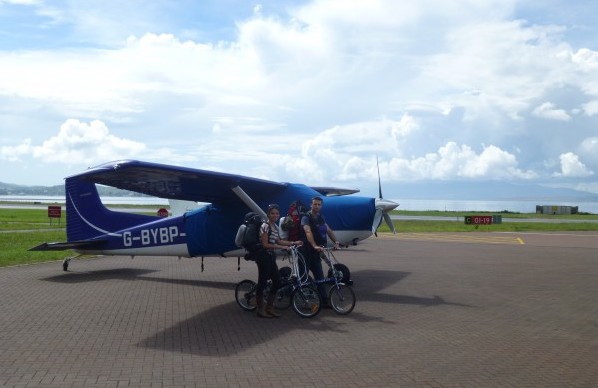 6 - Aeroplane put to bed and ready to cycle to the Oban campsite