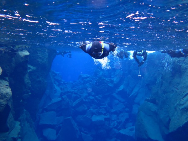 Snorkelling in Silfra