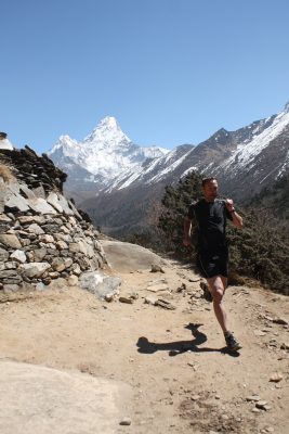 Luke running the Everest Ultra – Adventure 52