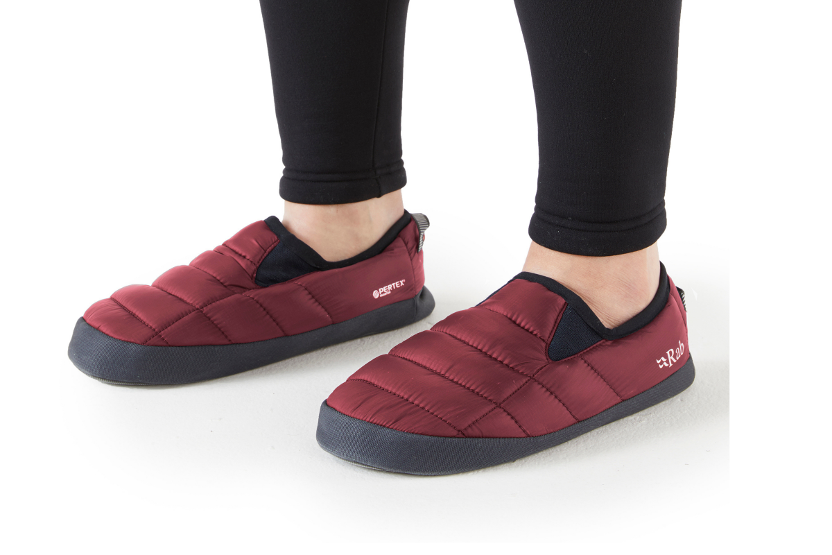 Rab's Cirrus Hut slippers for tent/home/cabin cosiness – Adventure 52